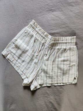 Aeropostale Striped Linen Boxer Shorts - Size Small